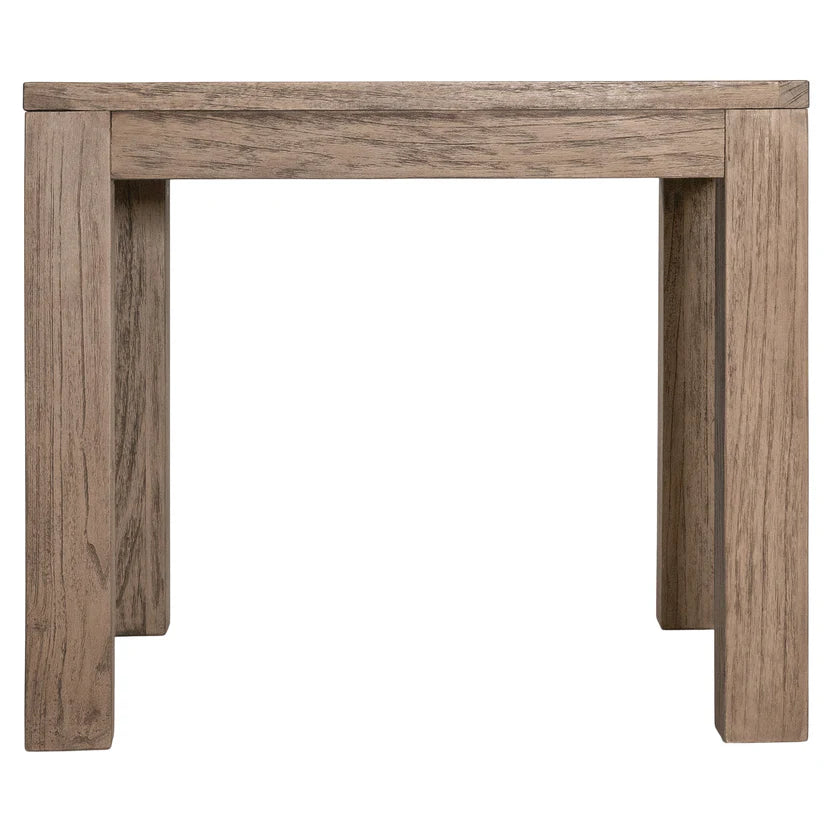 Suma Herringbone top 900 Reclaimed Teak Square Dining table