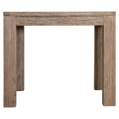 Suma Herringbone top 900 Reclaimed Teak Square Dining table