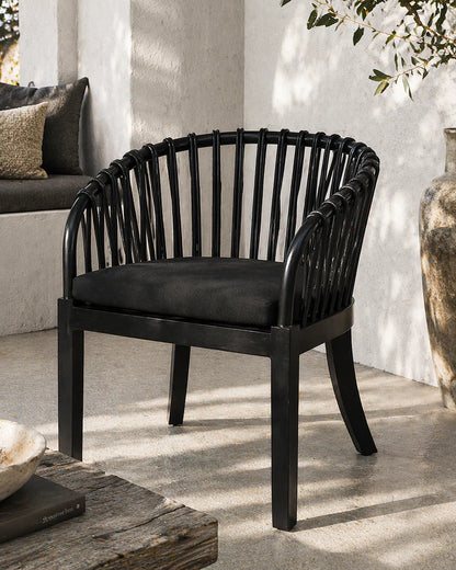 Makena Black Lounge Chair