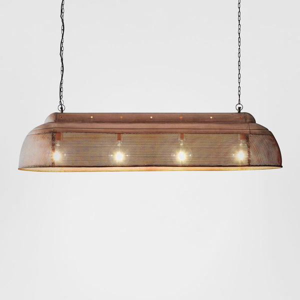 Ollie Ceiling Pendant Extra Long Matt Black and Gold