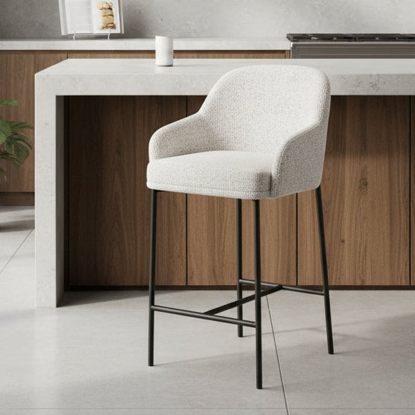 Lauren Kitchen Bar Stool - Matte Black Accent