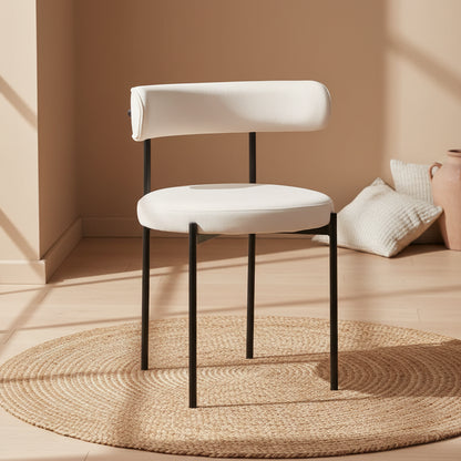 Missy Dining Chair - Cream / Black