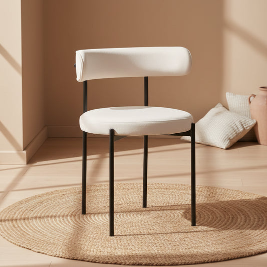 Missy Dining Chair - Cream / Black