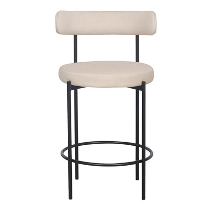 Missy Kitchen Stool - Beige / Black