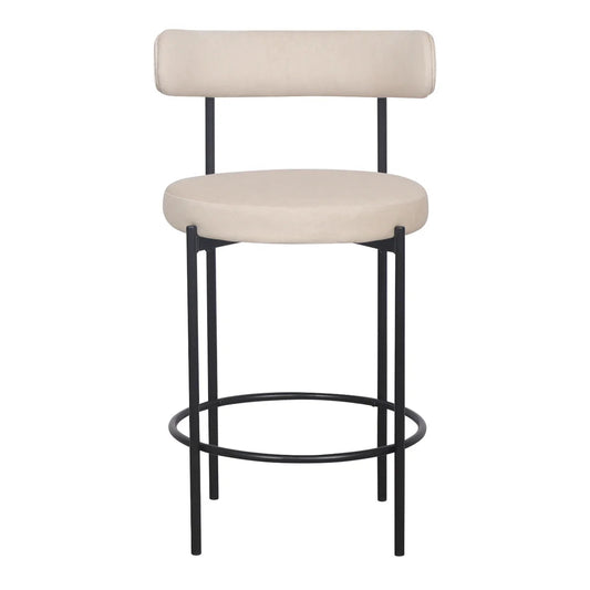 Missy Kitchen Stool - Beige / Black