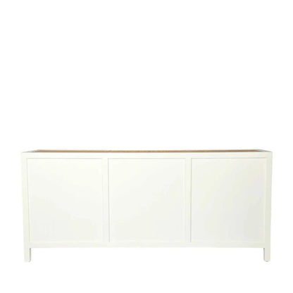 Arch Chalk 3 door Sideboard with Rattan