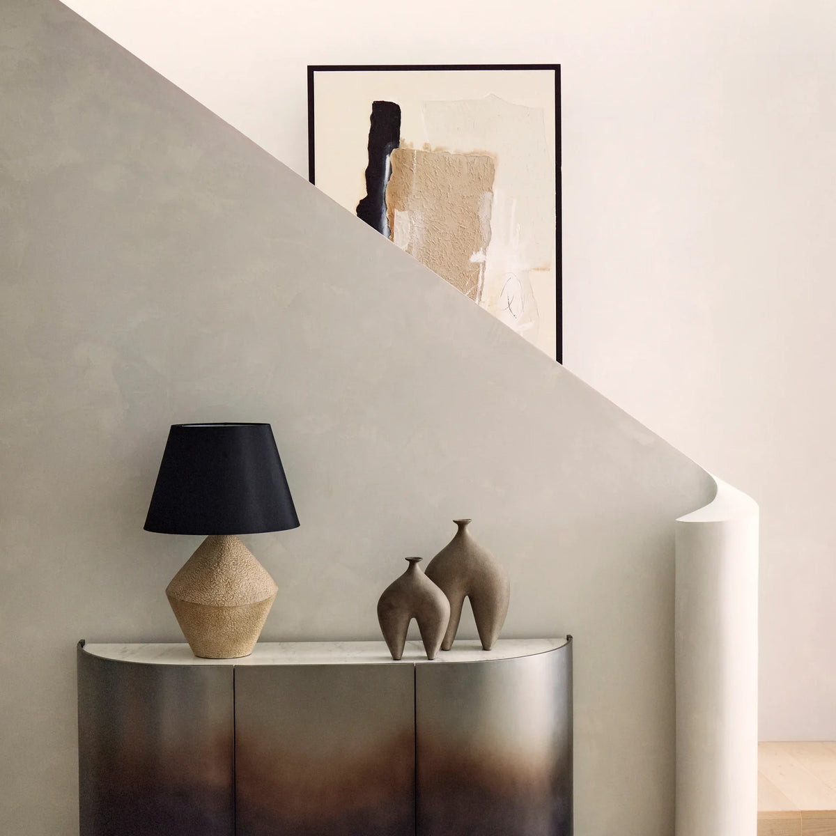 Grand Designs Pedrali Hand Painted Wall Art Brown