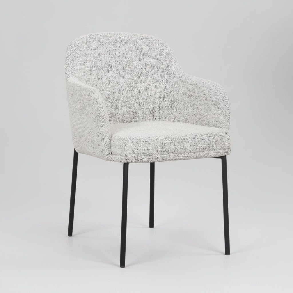 Lauren Dining Chair - Matte Black Accent