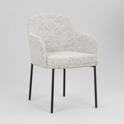 Lauren Dining Chair - Matte Black Accent