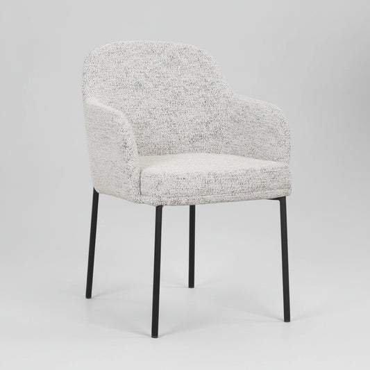 Lauren Dining Chair - Matte Black Accent