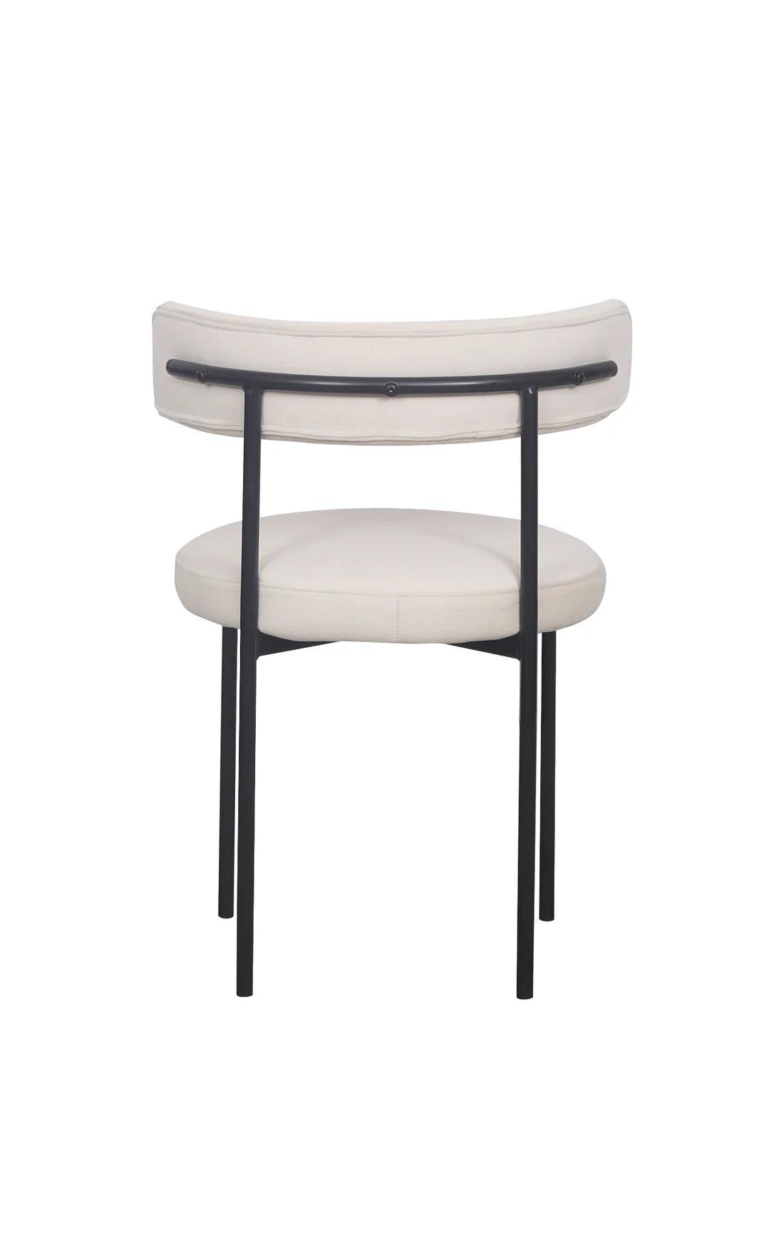 Missy Dining Chair - Cream / Black