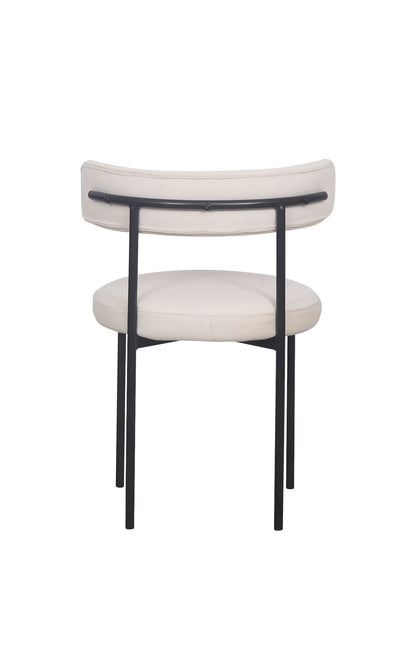 Missy Dining Chair - Cream / Black