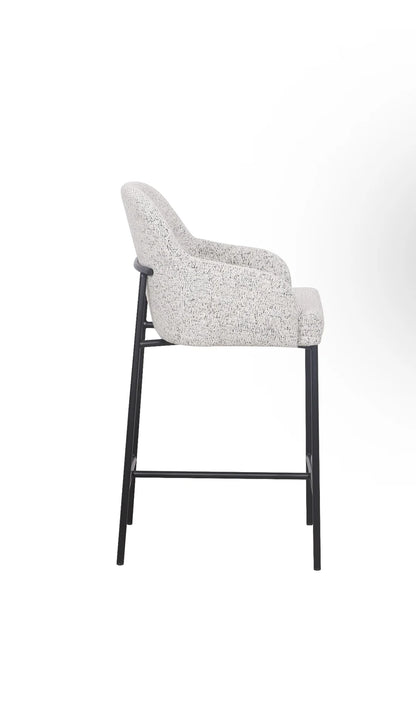 Lauren Kitchen Bar Stool - Matte Black Accent