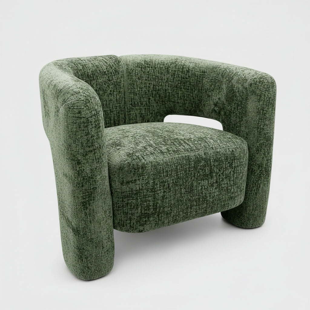 Bella Single Seat Sofa Lounge Accent Chair - Emerald