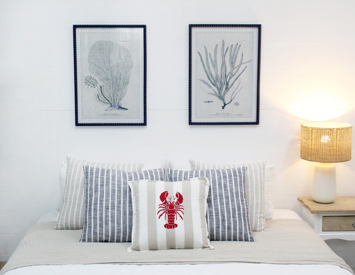Framed Print Asstd Coral Navy