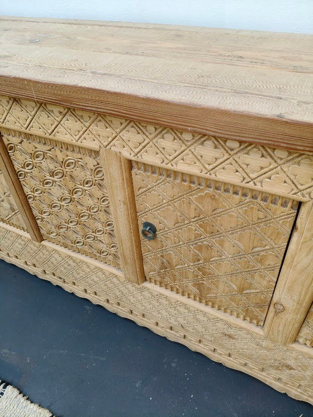 Bisque Elm Media Sideboard