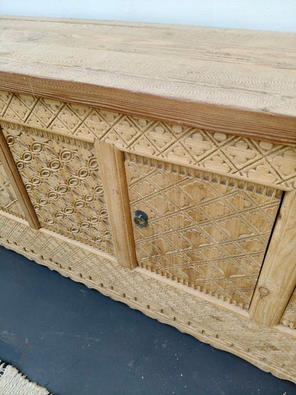 Bisque Elm Media Sideboard