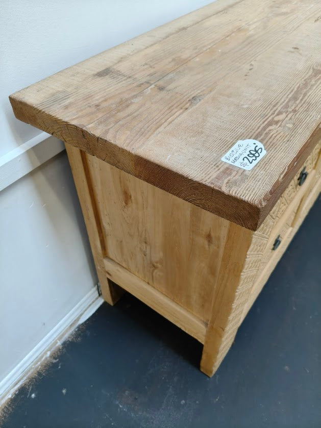 Bisque Elm Media Sideboard