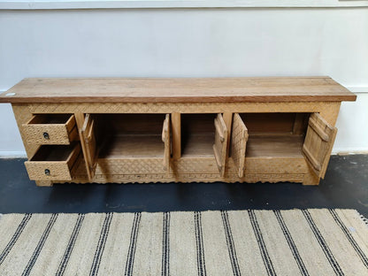 Bisque Elm Media Sideboard