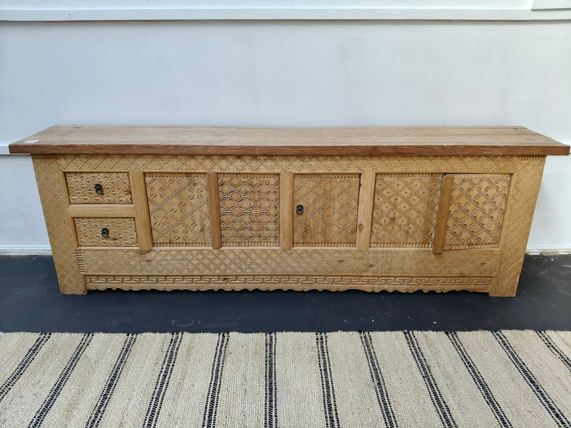 Bisque Elm Media Sideboard