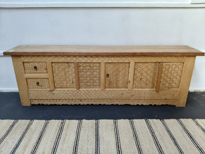 Bisque Elm Media Sideboard