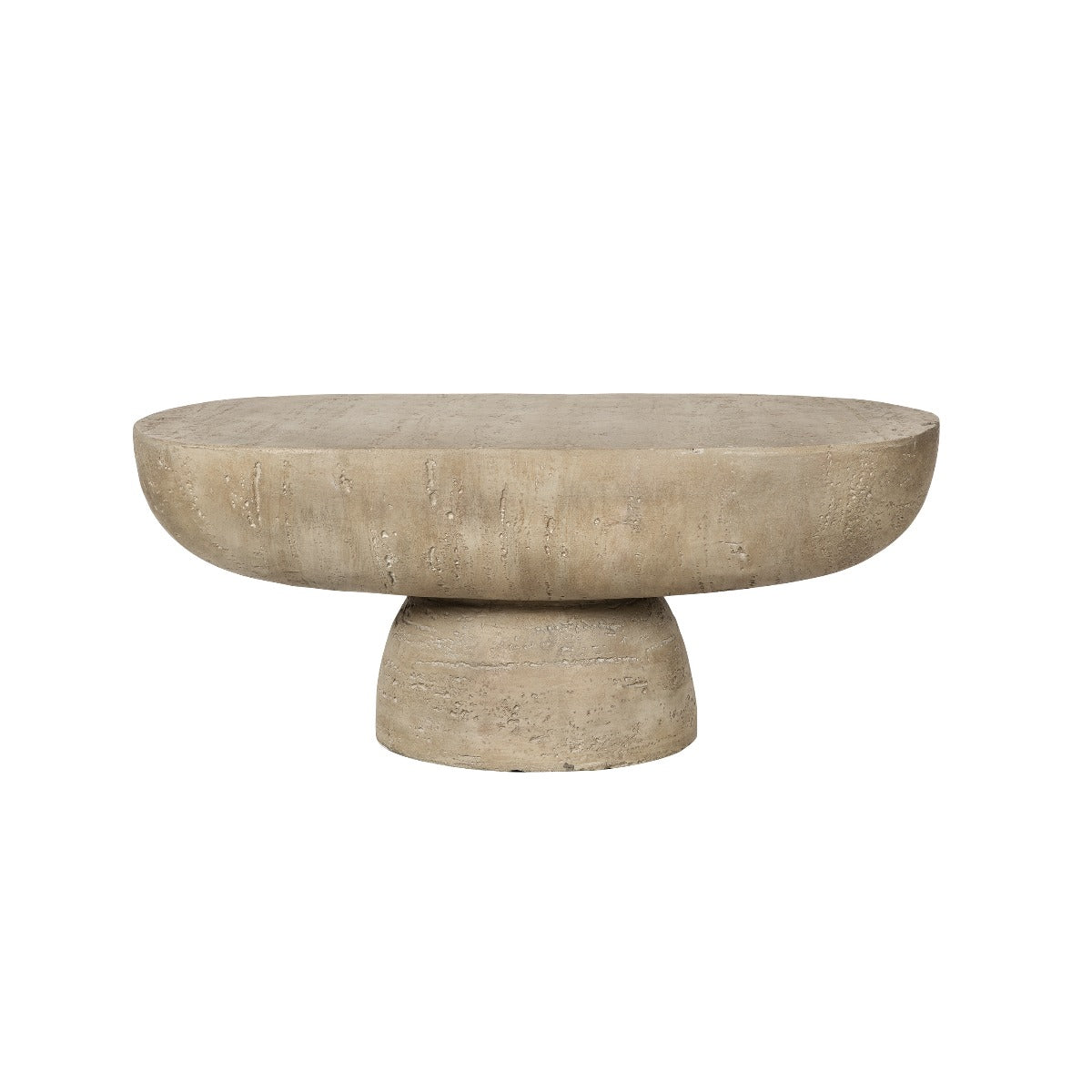 Boulda Oval Stone look Coffee Table - Indoor/Outdoor