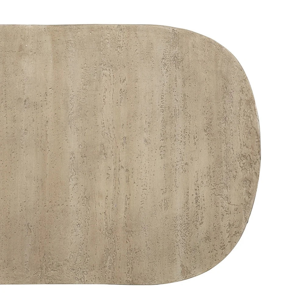 Boulda Oval Stone look Coffee Table - Indoor/Outdoor