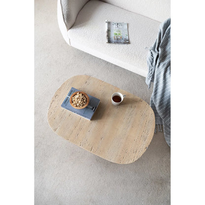Boulda Oval Stone look Coffee Table - Indoor/Outdoor