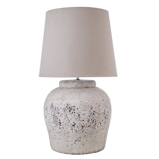 Brutis Rustic Concrete Table Lamp Grey by Dakura