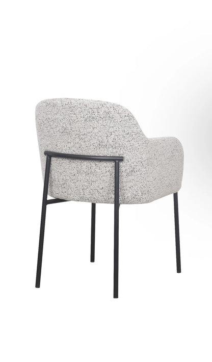 Lauren Dining Chair - Matte Black Accent