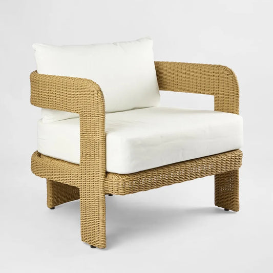 Cali Outdoor Occasional ArmChair in PE Woven Wicker by Dakura