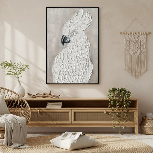 Cocky Hand Painted Wall Art on Canvas