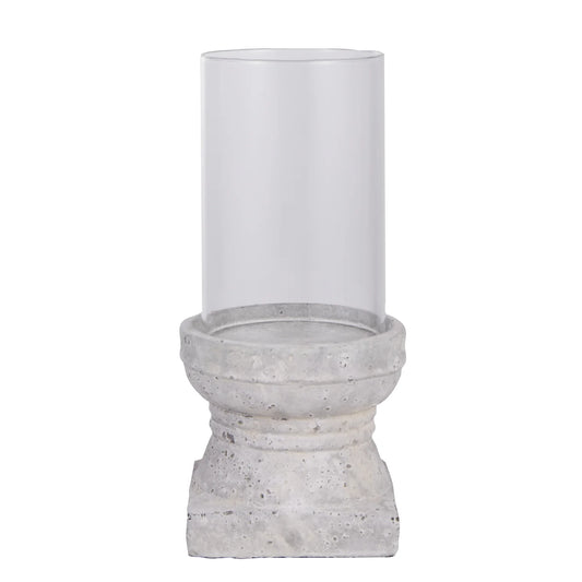 Atmosphere Candleholder Large White & Grey