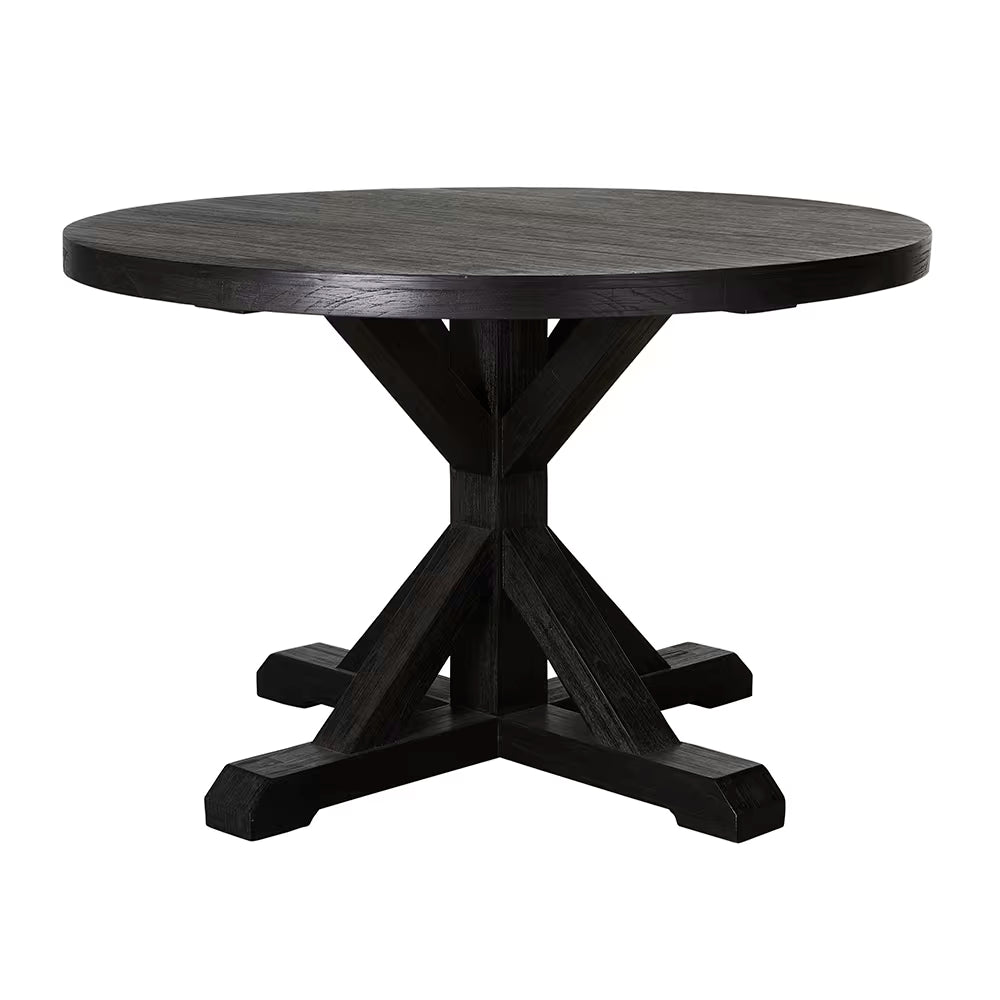 Deckler 1500 Round Dining Table Black