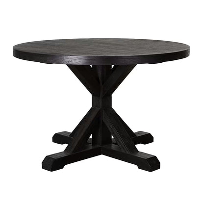 Deckler 1500 Round Dining Table Black