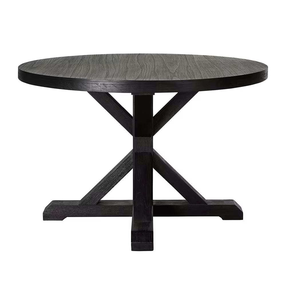 Deckler 1500 Round Dining Table Black