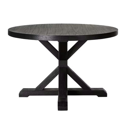 Deckler 1500 Round Dining Table Black