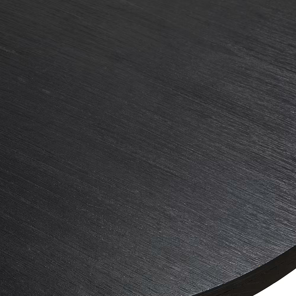 Deckler 1500 Round Dining Table Black