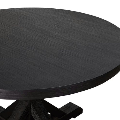 Deckler 1500 Round Dining Table Black