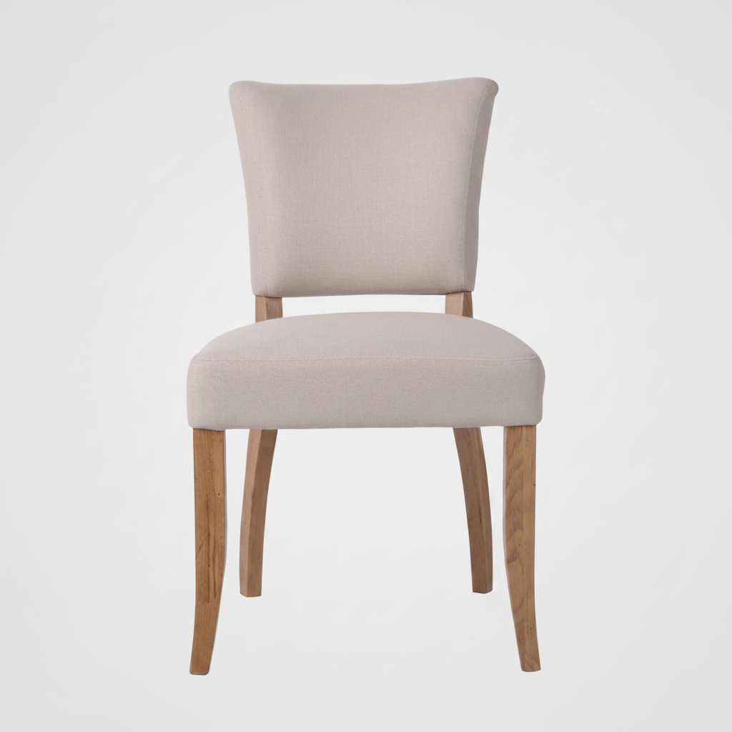 Claude Oakwood Dining Chair Beige