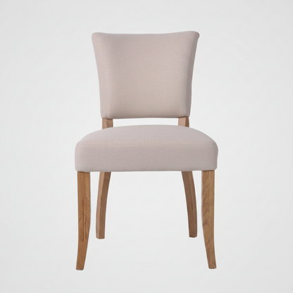 Claude Oakwood Dining Chair Beige