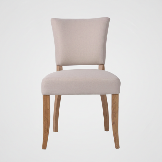 Claude Oakwood Dining Chair Beige
