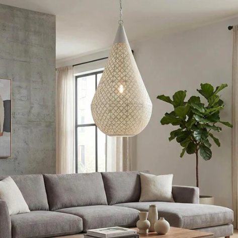 Europa Ceiling Pendant Large White