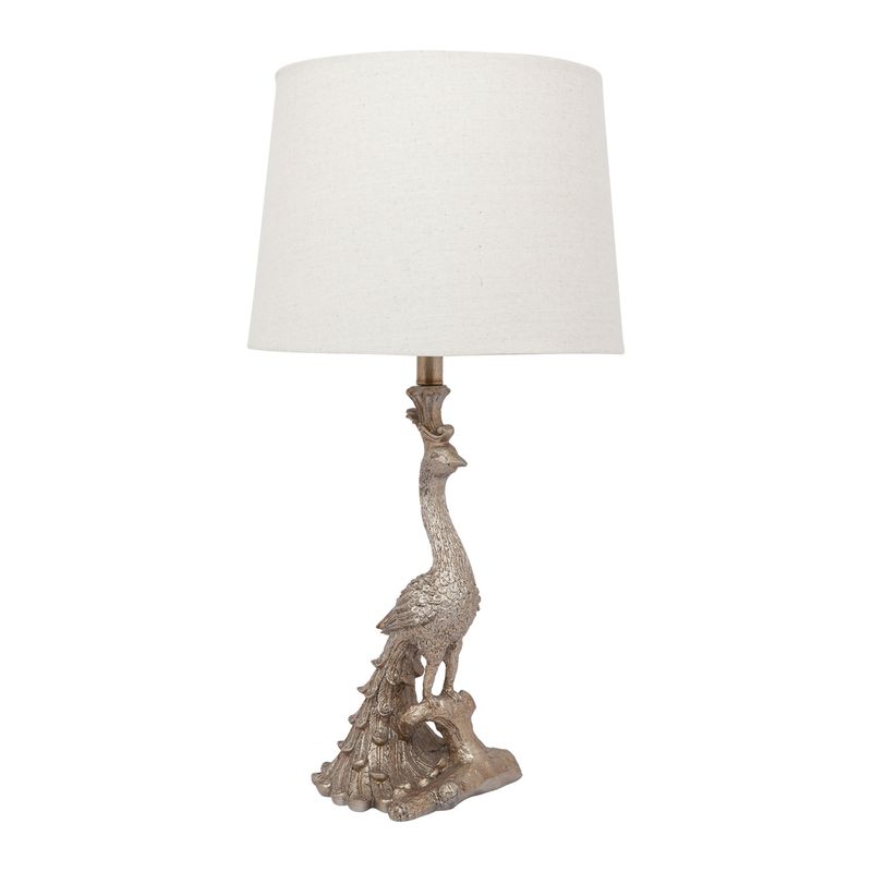 H + Y Grace gold Peacock Table Lamp with shade