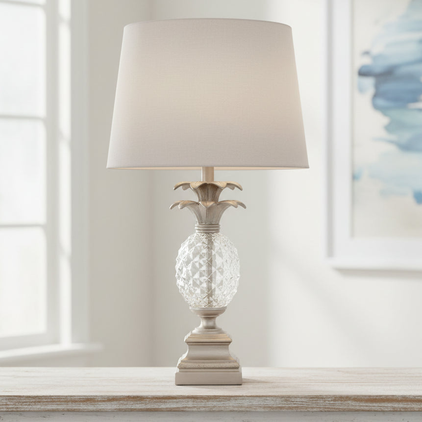 Langley Table Lamp - Antique Silver