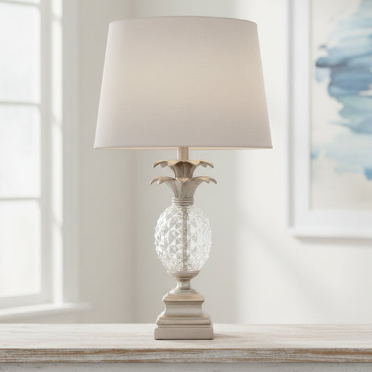 Langley Table Lamp - Antique Silver