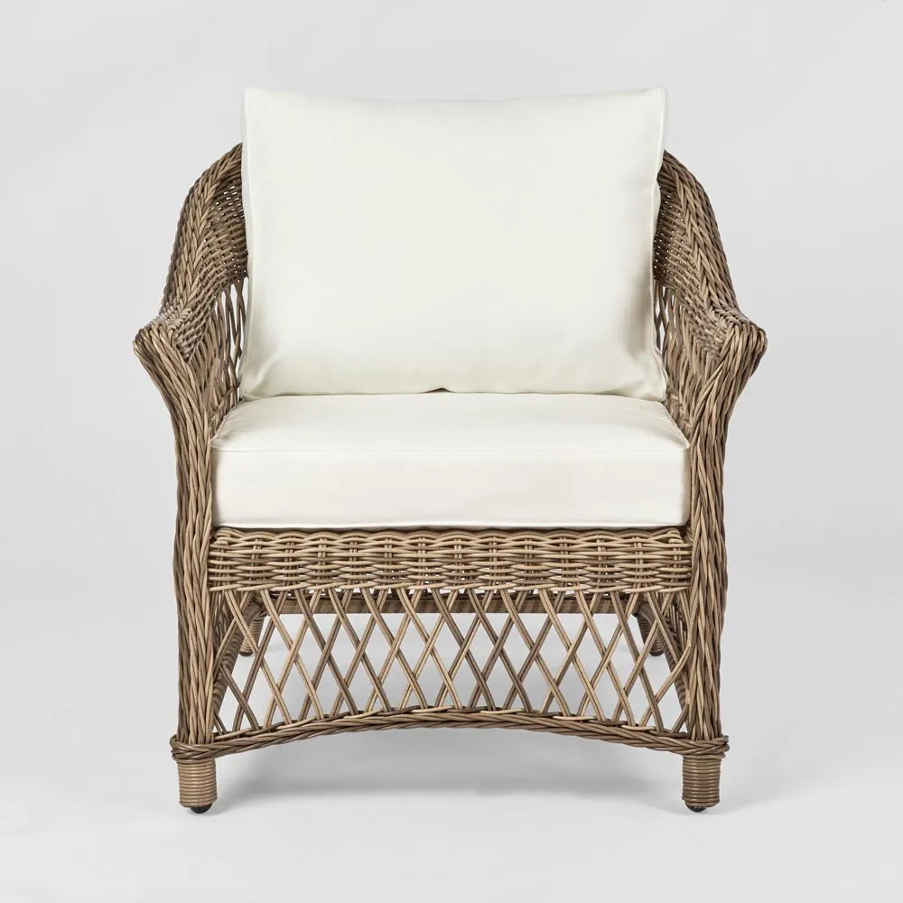 Hamptons Aluminum Synthetic 3pc Lounge Set - Outdoor