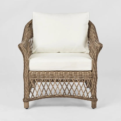 Hamptons Aluminum Synthetic 3pc Lounge Set - Outdoor