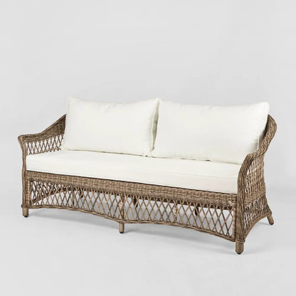 Hamptons Aluminum Synthetic 3pc Lounge Set - Outdoor
