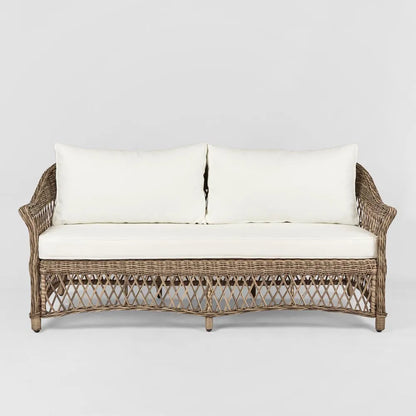 Hamptons Aluminum Synthetic 3pc Lounge Set - Outdoor